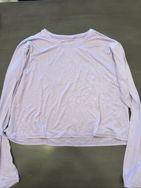 Light Lavender Long-Sleeve Crewneck Top